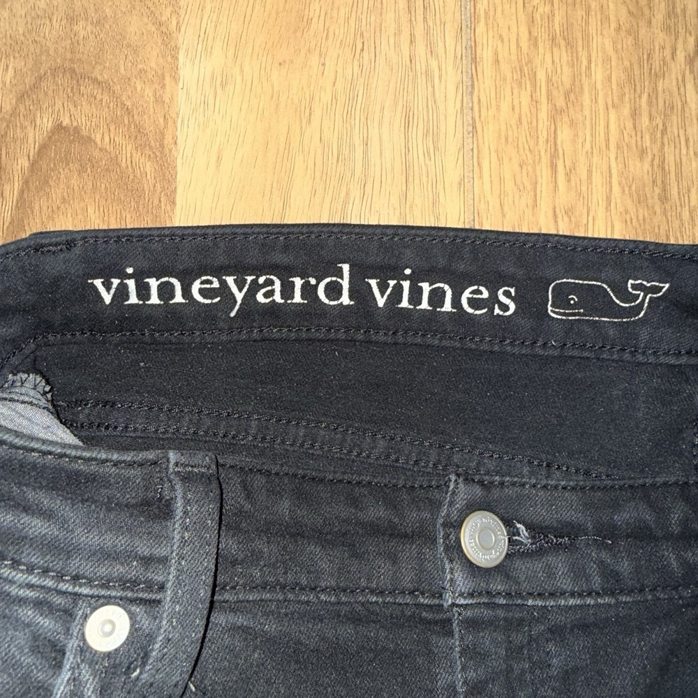 Women's Vineyard Vines Y2K Skinny Jeans w/ Ankle Zippers Black Size 12 - Picture 5 of 6